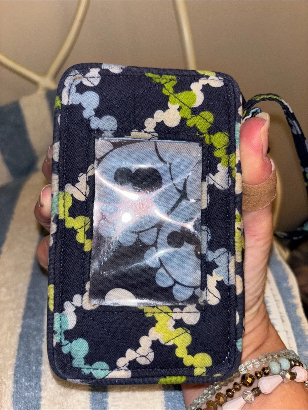 Disney Parks Vera Bradley Mickey wallet wristlet good used shape
